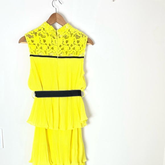 Women's Yellow Tiered Floral Maxi Dress Size Small - Picture 11 of 12